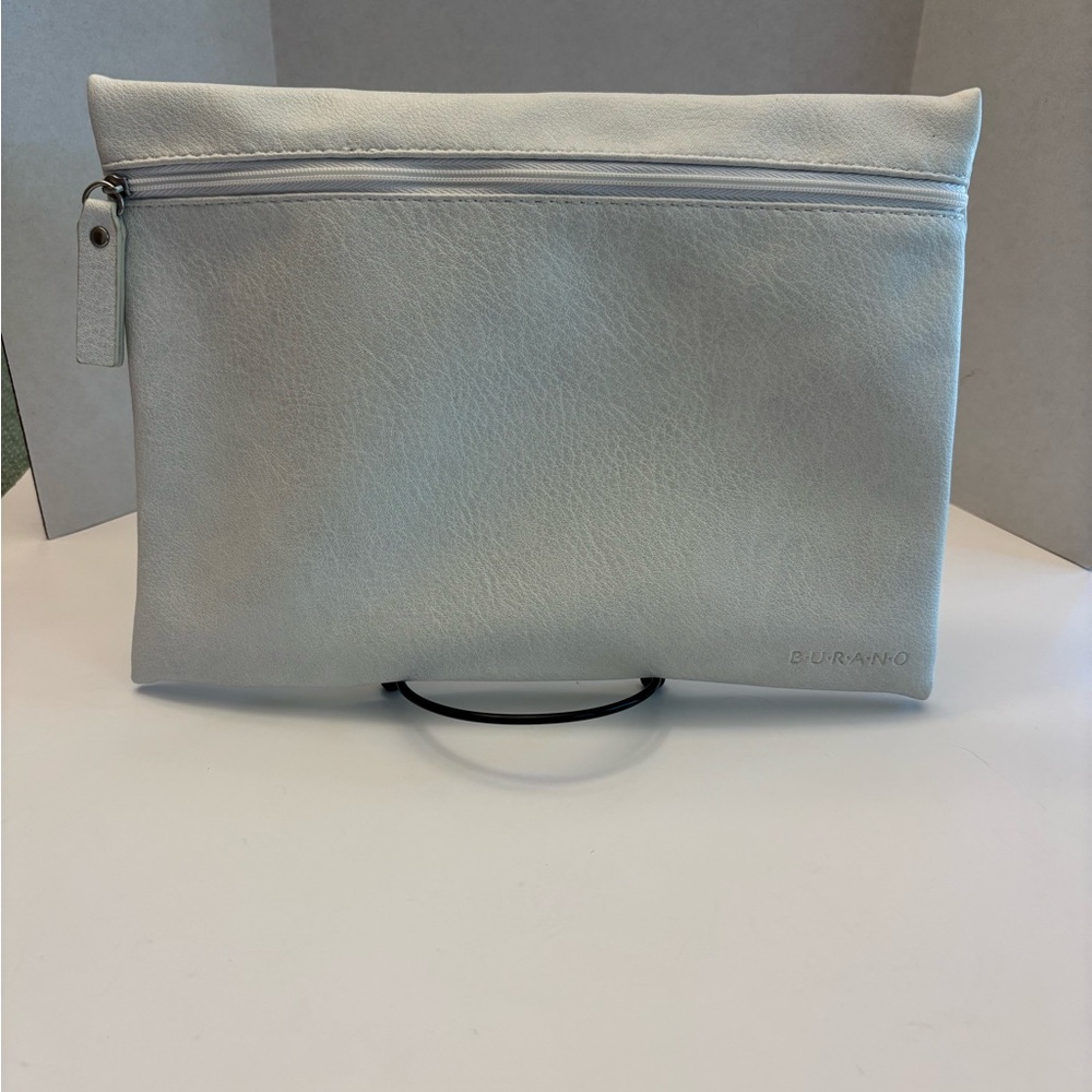 Burano Gray Vegan Leather Bag NWOT